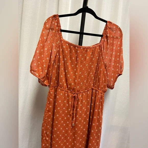 Lucky Brand rust medallion NWT dress | size XL - Picture 2 of 9